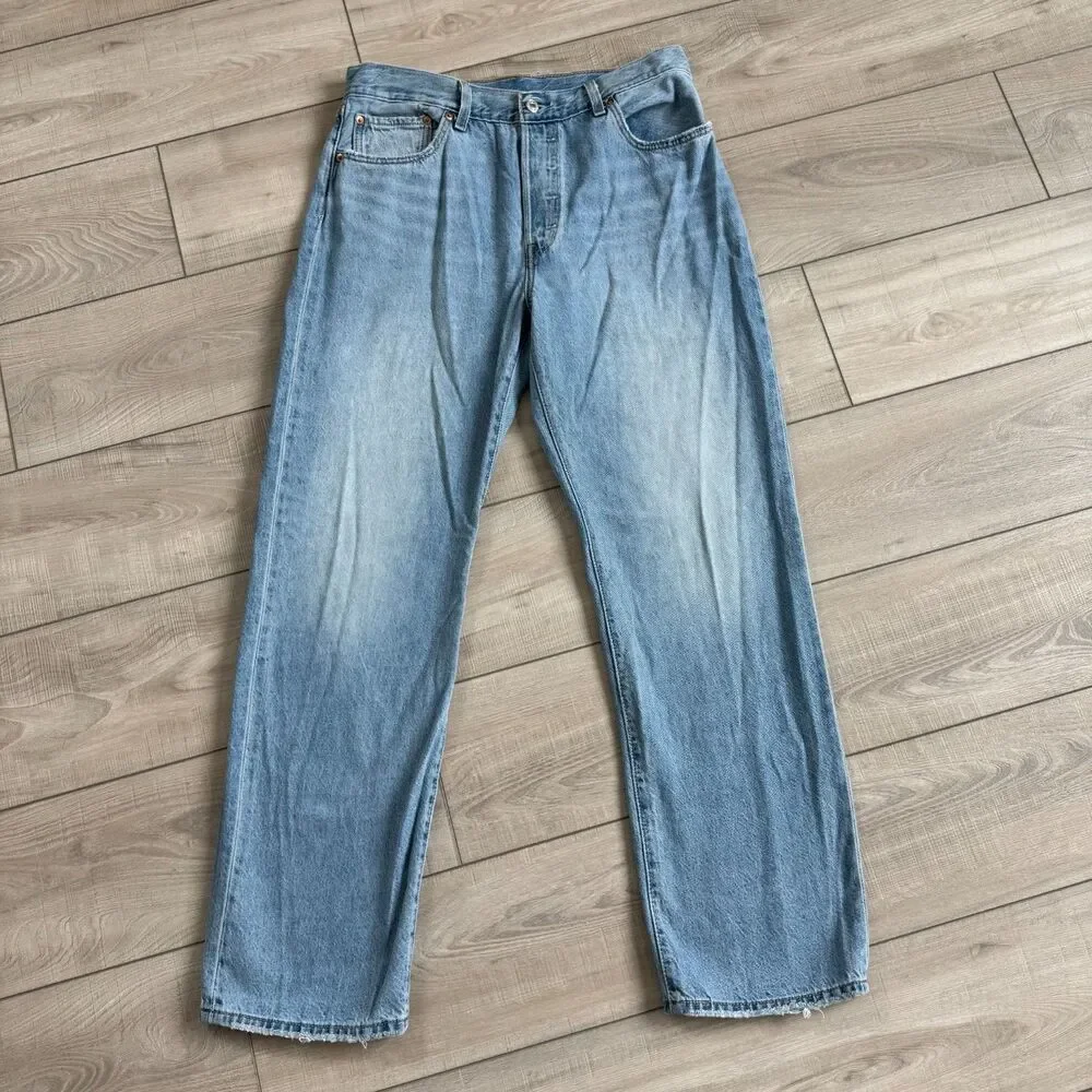 Levi's‎ Premium 501 '90s Straight Leg Jeans 32x32, Light Wash, Red Tag Big E
